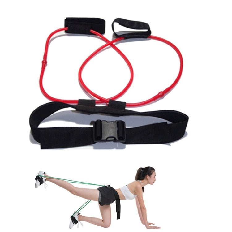 Leg Training Elastic Band Natural Latex Yoga Stretch Band Fitness Supplies, Yellow 10LB, Red 20LB, Blue 25LB, Green 30LB, Black 35LB — view 8
