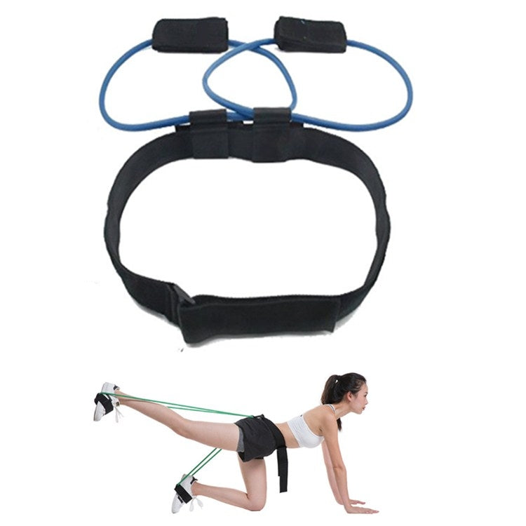 Leg Training Elastic Band Natural Latex Yoga Stretch Band Fitness Supplies, Yellow 10LB, Red 20LB, Blue 25LB, Green 30LB, Black 35LB — view 9