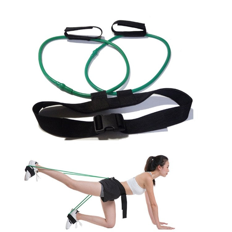 Leg Training Elastic Band Natural Latex Yoga Stretch Band Fitness Supplies, Yellow 10LB, Red 20LB, Blue 25LB, Green 30LB, Black 35LB — view 10