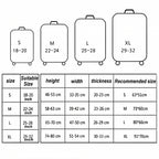 Travel Abrasion-resistant Elastic Luggage Protective Cover Suitcase Dust Covers — Green Ripple