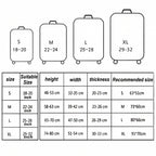 Travel Abrasion-resistant Elastic Luggage Protective Cover Suitcase Dust Covers — Blue Ripple