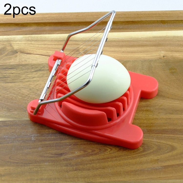 2 PCS Multifunctional Stainless Steel Egg Preserved Egg Slicer Fancy Splitter Kitchen Supplies Egg Cutting Tools — view 8