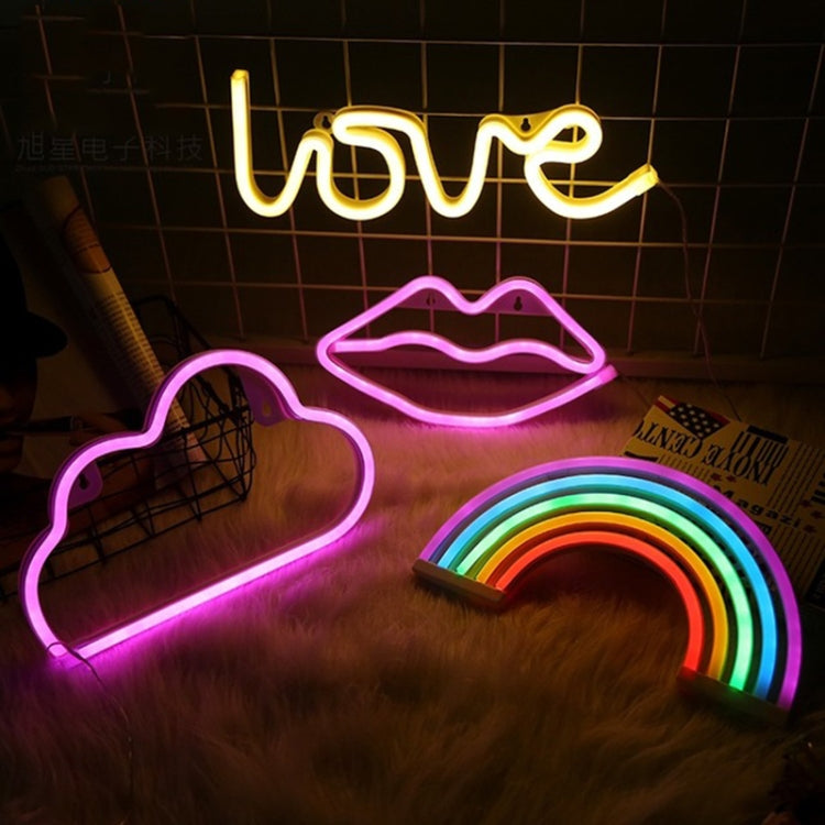 LED Neon Pendant Decoration Lamp Warm Night Light
