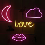 LED Neon Pendant Decoration Lamp Warm Night Light