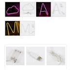 LED Neon Pendant Decoration Lamp Warm Night Light