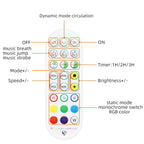 Bluetooth Suit Smart Music Sound Control Light Strip Non-waterproof 5050 RGB Colorful Atmosphere LED Light Strip With 24-Keys Remote Control