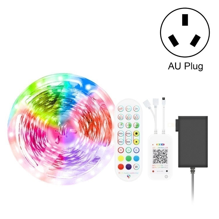 Bluetooth Suit Smart Music Sound Control Light Strip Non-waterproof 5050 RGB Colorful Atmosphere LED Light Strip With 24-Keys Remote Control — 20M 360 LEDs