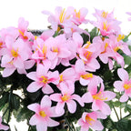 Artificial Flower Wall Hanging Lily Flower Vine Basket Flower Party Decorations — Blue