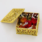 12 PCS Mini Candy Box Openwork Pattern Square Gift Box — 6x6x3.2cm