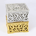 12 PCS Mini Candy Box Openwork Pattern Square Gift Box — view 5