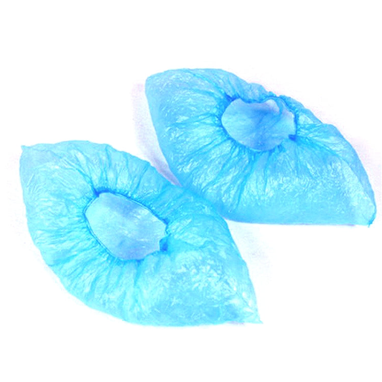 100 PCS Rainy Day Disposable Plastic CPE Thick Outdoor Shoe Cover
