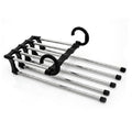 Multifunctional 5 in 1 Telescopic Folding Wardrobe Magic Trousers Rack