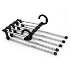 Multifunctional 5 in 1 Telescopic Folding Wardrobe Magic Trousers Rack — 5 in 1 Telescopic Rack
