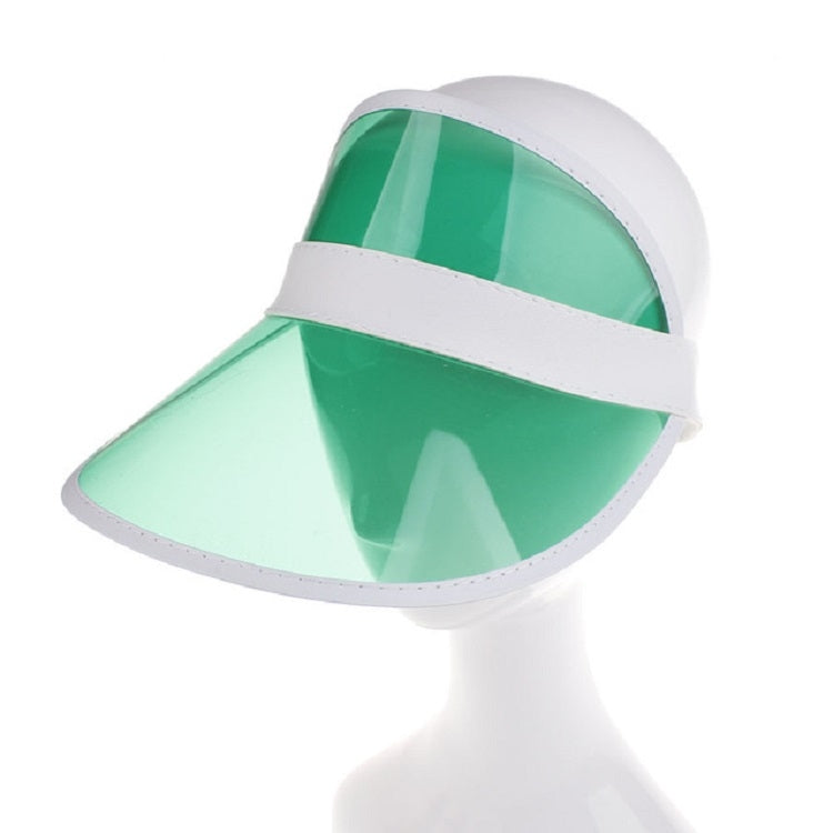 PVC Outdoor Transparent Sun Hat Visor Cap for Male / Female — Children's Pink