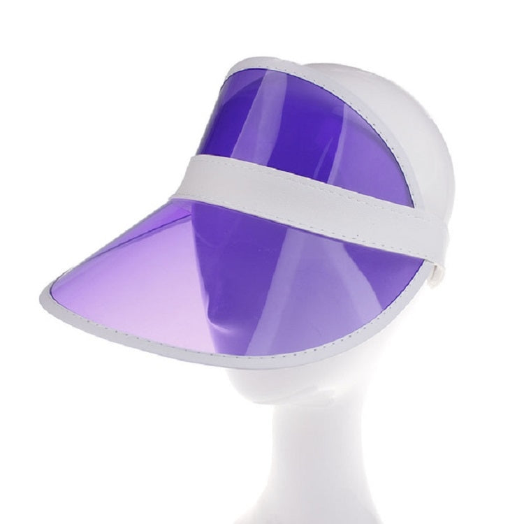 PVC Outdoor Transparent Sun Hat Visor Cap for Male / Female — view 13