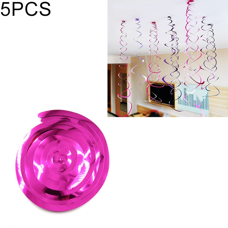 5 PCS 70cm PVC Spiral Ornaments Christmas Kindergarten Classroom Birthday Party Scene Layout Hanging Sequin Ornaments — view 12