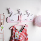 Cartoon Pattern Kids Wall Hooks for Children Room Decor Wood-Plastic Composite Coat and Hat Hangers, 50x18cm — view 6