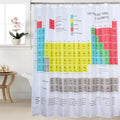 Periodic Table of The Shower Waterproof Mildew Printed Polyester Shower Curtain, Shower Curtain, Size: 180x180cm