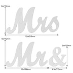 Wooden Mr and Mrs Sign Wedding Decoration — JM00801