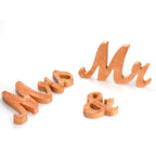 Wooden Mr and Mrs Sign Wedding Decoration — JM00976