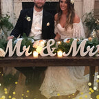 Wooden Mr and Mrs Sign Wedding Decoration — JM00989