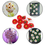 100 PCS 12 Leaf Sun Flower Head Simulation Small Chrysanthemum Sunflower Flower Head — view 4