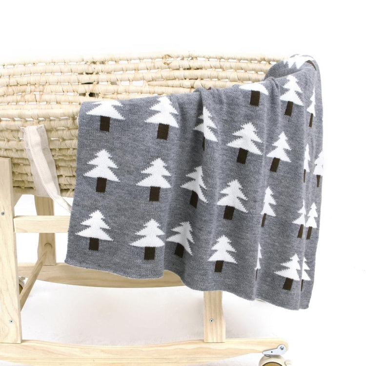 Baby Knit Christmas Tree Hug Blanket out Shawl Cover — Pink