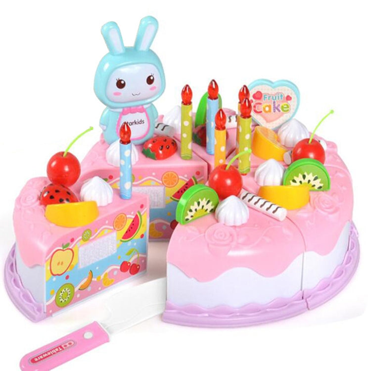 Kitchen Toys Cake Food DIY Pretend Play Fruit Cutting Birthday Toys for Children Kids Gift