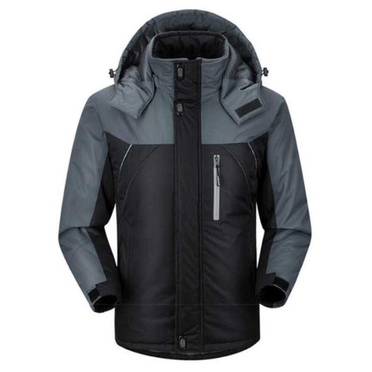 Men Winter Thick Fleece Waterproof Outwear Down Jackets Coats — view 11