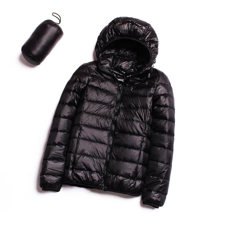 Casual Ultra Light White Duck Down Jacket Women Autumn Winter Warm Coat Hooded Parka — view 48