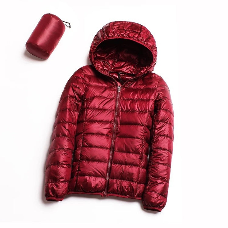Casual Ultra Light White Duck Down Jacket Women Autumn Winter Warm Coat Hooded Parka — view 53