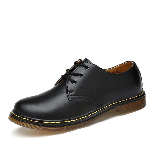 Shrimp Skin Martin Boots Casual Shoes for Men and Women — Brown