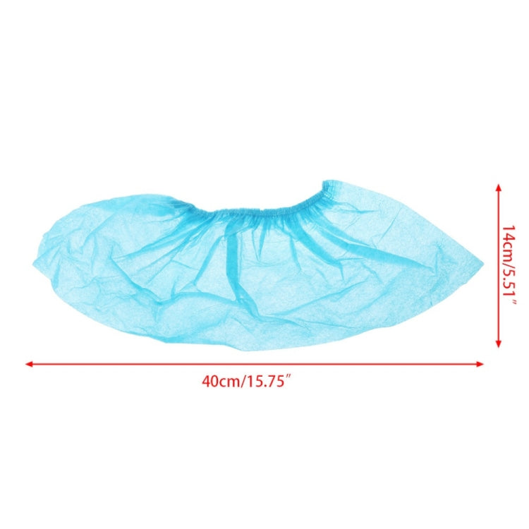 100 PCS Disposable Shoe Covers Indoor Cleaning Floor Non-Woven Fabric Overshoes, Non-Woven Fabric Overshoes