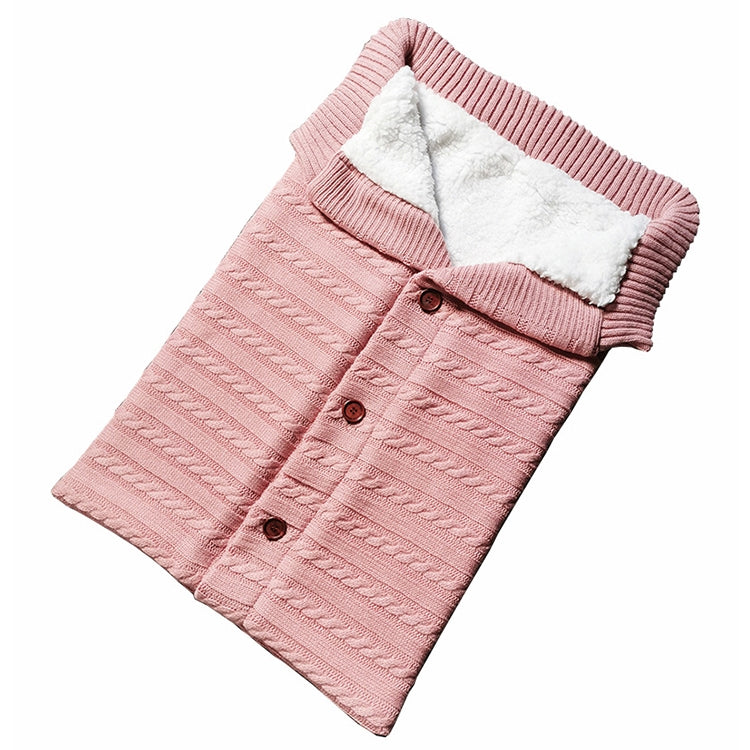 Warm Soft Cotton Knitting Envelope Newborn Baby Sleeping Bag — view 11