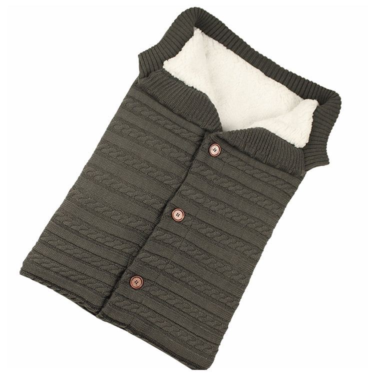 Warm Soft Cotton Knitting Envelope Newborn Baby Sleeping Bag — view 13