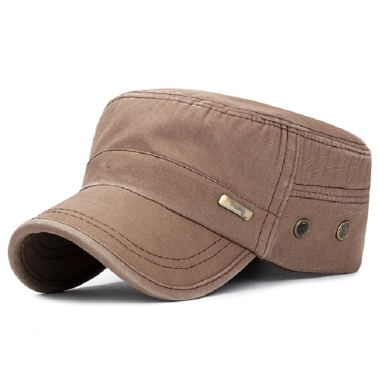 Men Washed Distress Bamboo Cotton Cloth Cap Large Mesh Flat Cap — view 12