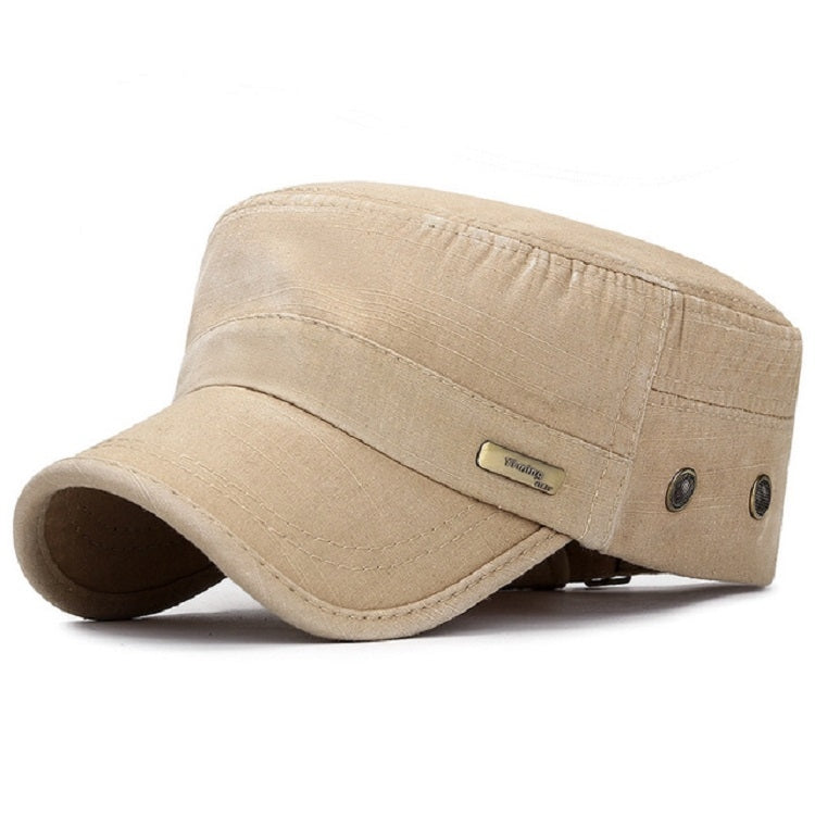 Men Washed Distress Bamboo Cotton Cloth Cap Large Mesh Flat Cap — view 13