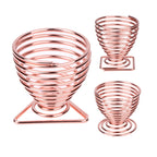 5PCS Gourd Water Drop Make-up Egg Puff Tray Storage Rack Sponge Egg Metal Holder — view 3