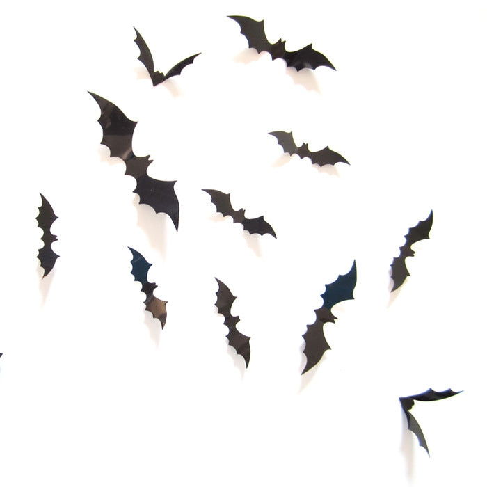 Halloween Stereo Wall Stickers Simulation Bat Stickers — view 3