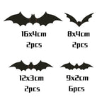 Halloween Stereo Wall Stickers Simulation Bat Stickers — view 5