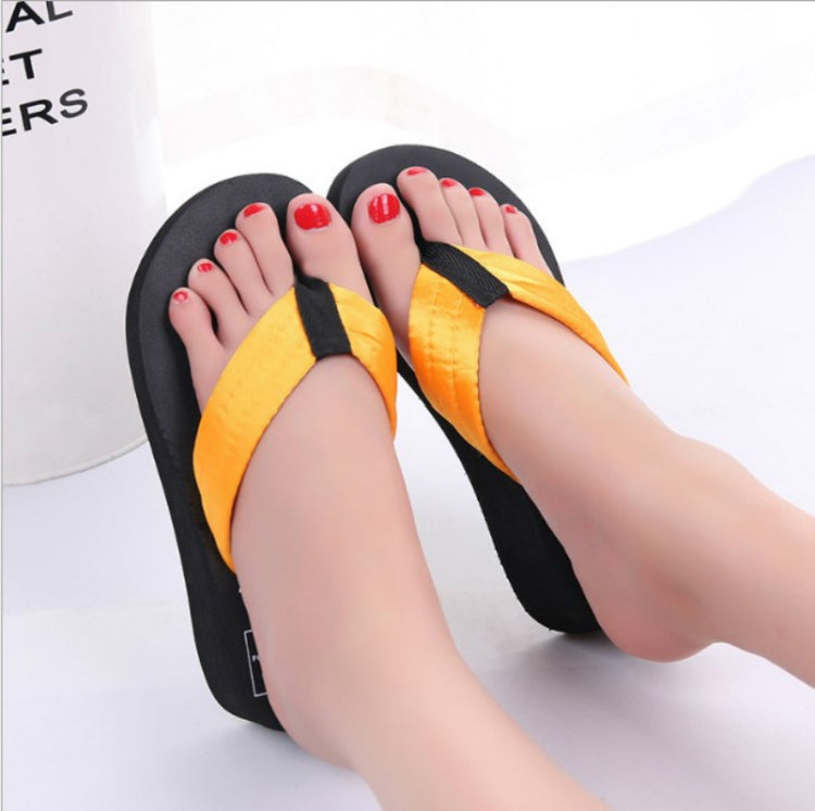 Sequin Slippers Wedge ith Flip Flops
