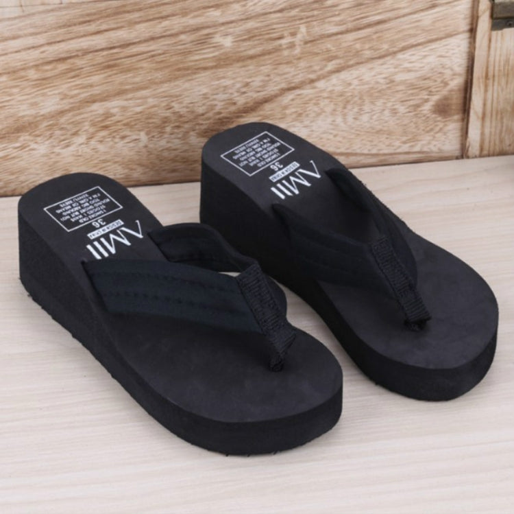 Sequin Slippers Wedge ith Flip Flops