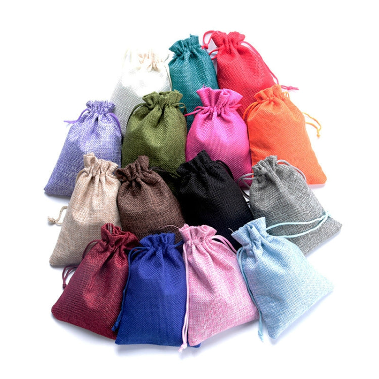 50 PCS Multi size Linen Jute Drawstring Gift Bags Sacks Wedding Birthday Party Favors Drawstring Gift Bags — 20x30cm