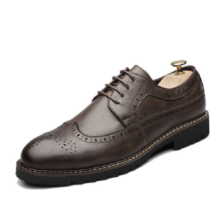 British Men Shoes Brogue Shoes Business Formal Shoes — view 16