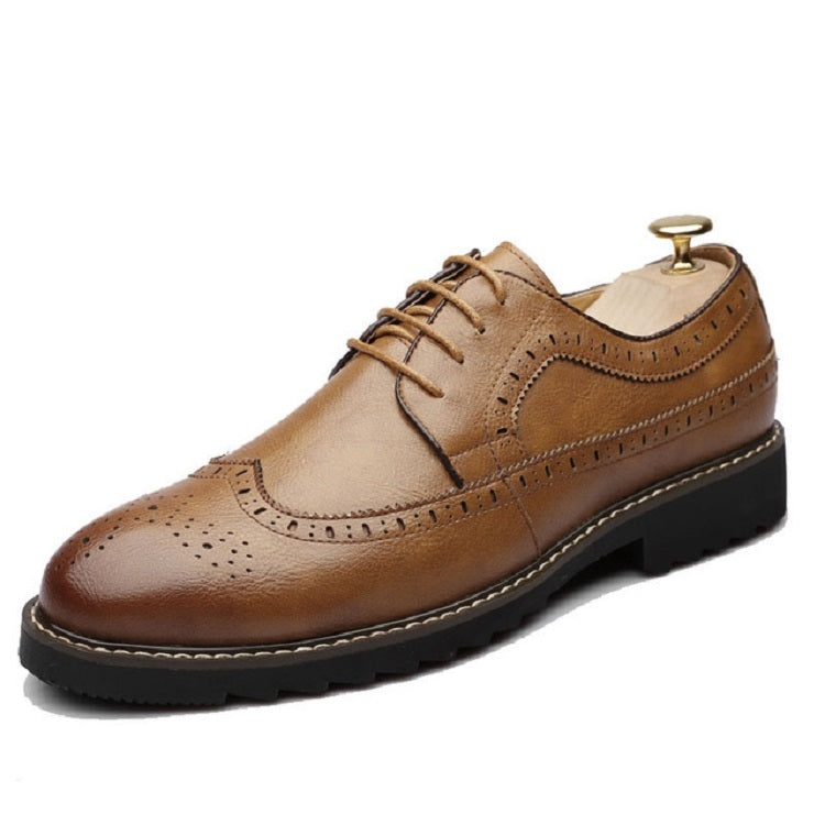 British Men Shoes Brogue Shoes Business Formal Shoes — view 30