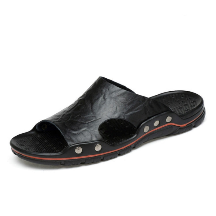 Men Casual Beach Shoes Slippers Microfiber Wear Sandals — view 28
