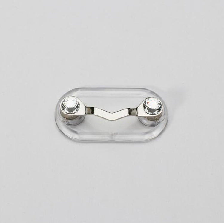 Magnetic Glasses Holder Magnetic Brooch Number Plate Headset Glasses Clip — Colored Diamond