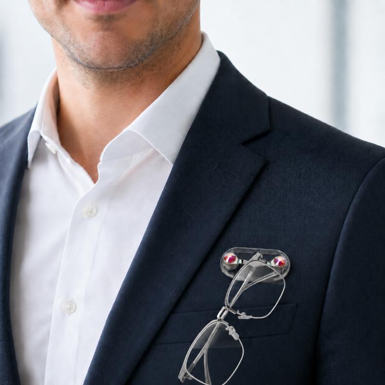 Magnetic Glasses Holder Magnetic Brooch Number Plate Headset Glasses Clip — view 10