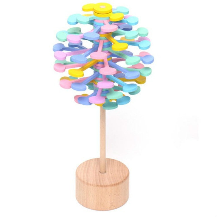 Solid Wood Rotating Lollipop Fischer Series Creative Ornaments Decompression Toy Decompression Artifact — view 9