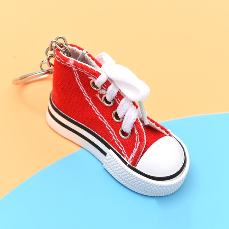 2 PCS Mini Simulation Canvas Shoes Sneaker Keychain Pendant — view 8